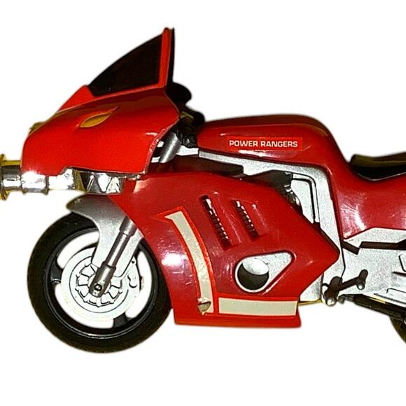 Bandai 1993 MMPR Power Ranger Dino Cycle, Red Vehicle Zord System Tyrannosaurus. - Picture 4 of 6